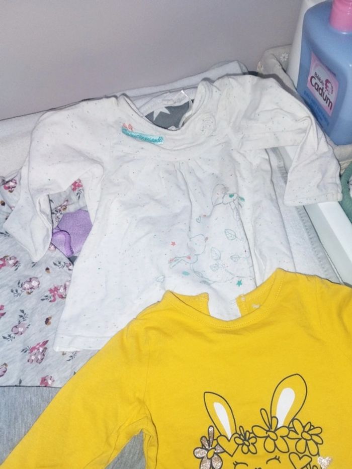 Lot t-shirts manches longues bébé - photo numéro 4