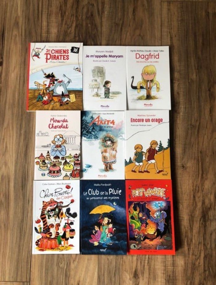 Lot de 9 livres pour enfants l’école des loisirs