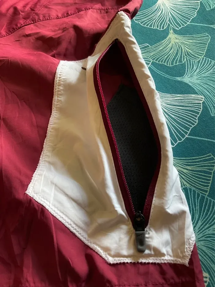 Veste coupe-vent 1/4zip manches courtes bordeaux pour homme Nike St Joseph Hawks taille M 304 - photo numéro 7