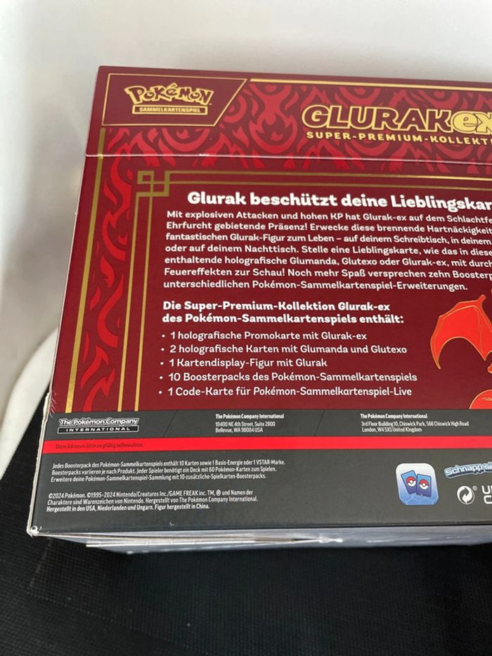 Coffret Glurak EX super premium collection allemand Deutsch neuf scellé dracaufeu charizard - photo numéro 9