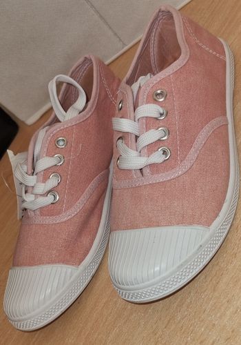 Chaussure à lacets Rose Pâle