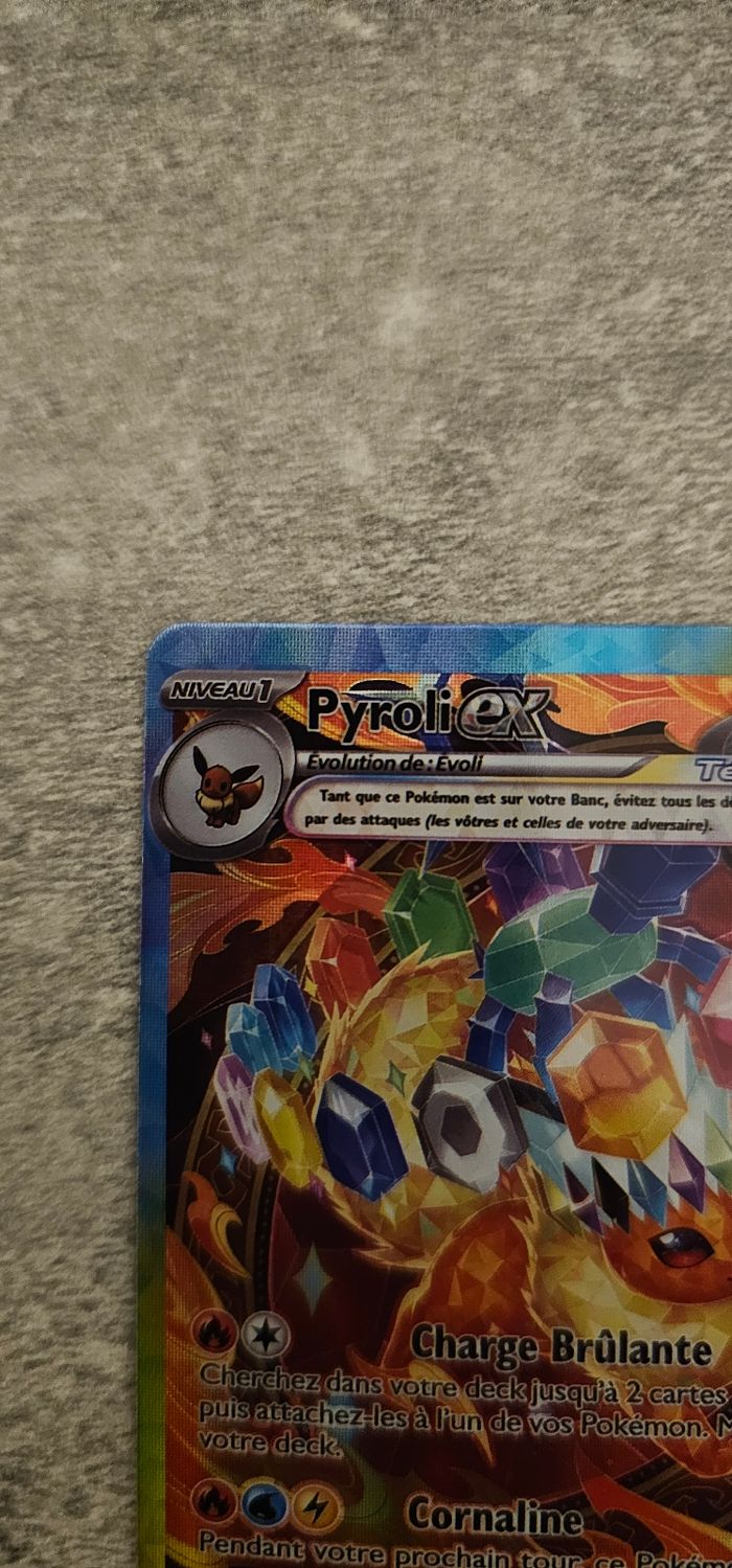Carte Pokémon Pyroli EX évolutions prismatiquesn - photo numéro 2