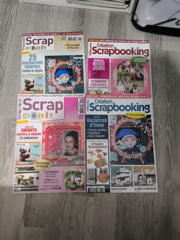 Lot de 4 livres de scrapbooking