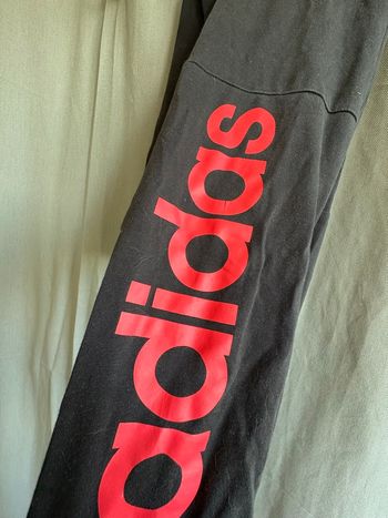 Legging adidas noir logo rose