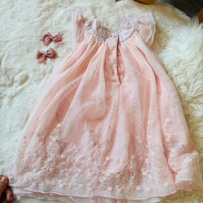 🌸 Sublime robe princesse rose pétales fleurs cérémonie - photo numéro 5
