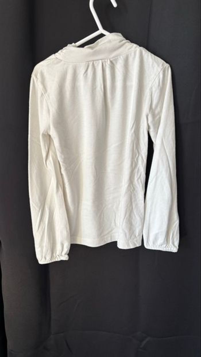 Sous pull enfant NKY – Blanc– Motif renne et flocons - photo numéro 4