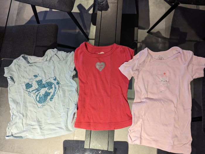 Lot de 3 t-shirts manches courtes 3 ans