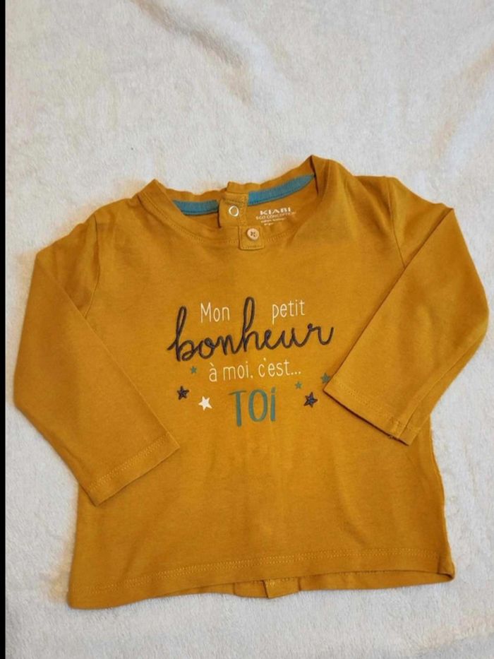 Lot automne hiver tee shirt 12 mois ml - photo numéro 2