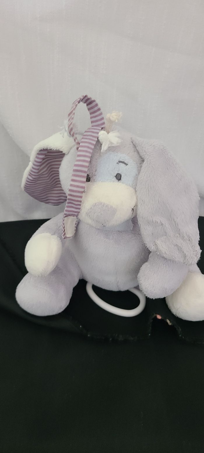 Peluche chien musicale NOUKIE'S Arthur et Merlin bleu et gris 20 cm