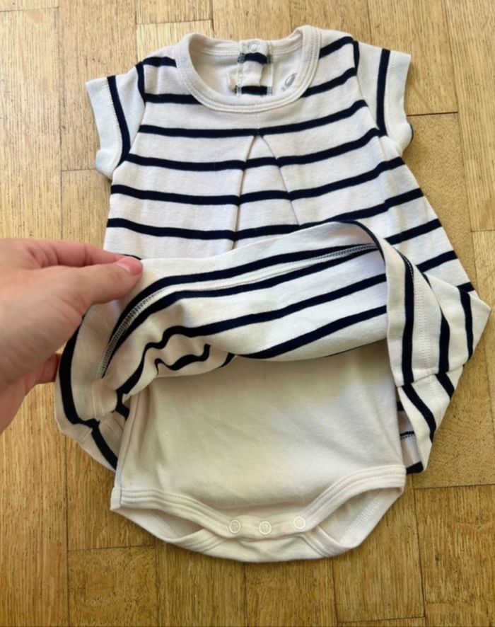 Robe-body Petit Bateau - Taille 3 mois - photo numéro 2