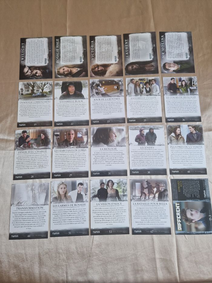 Lot de 20 cartes Twilight topps - photo numéro 2
