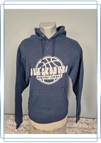 sweat a capuche / Hoodie russell athletic - taille S - homme - bleu marine floqué (147)