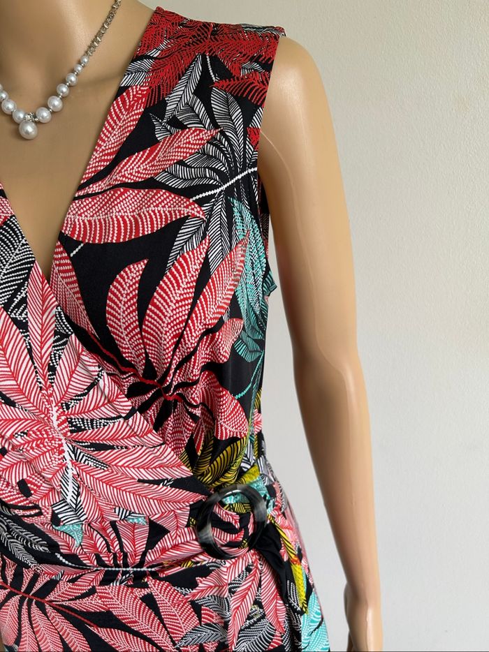 Robe imprimée sans manches Camille de Paris taille unique excellent état - photo numéro 4