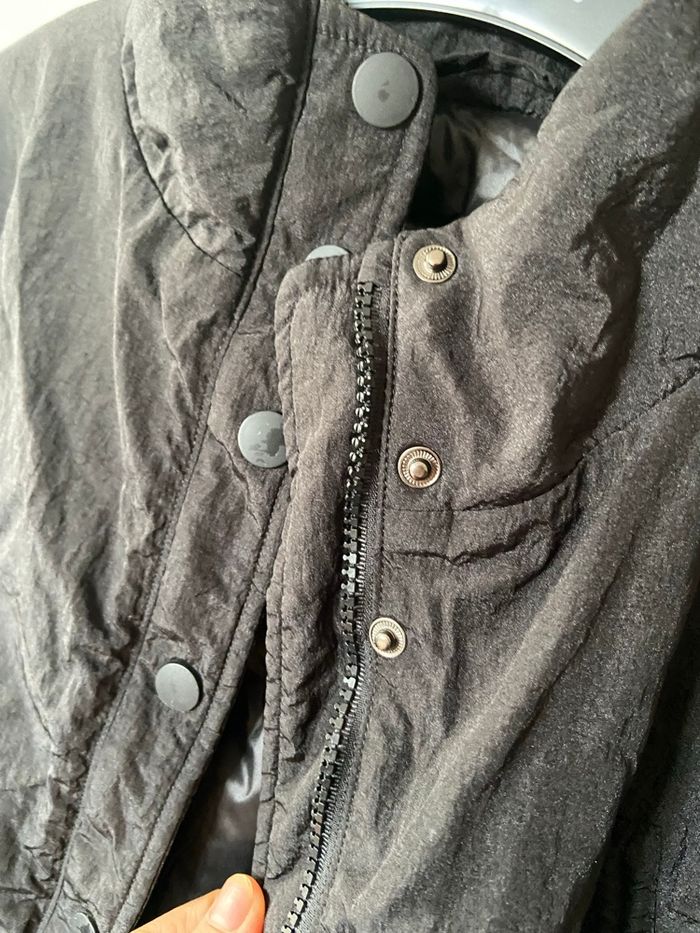 Doudoune noire en duvet + pull en laine 116cm - photo numéro 4