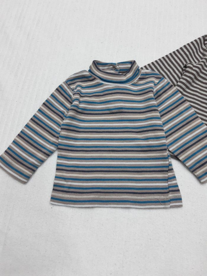 Lot de 3 sous pull à col roulé 9 mois - photo numéro 7