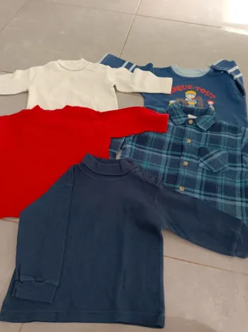 Lot de 5 vêtements hiver taille 12mois