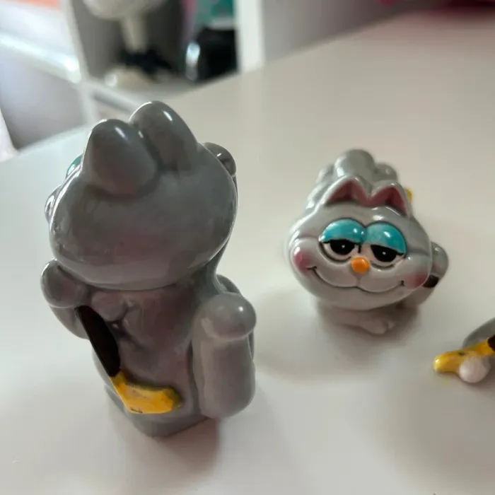 Lot 3 figurines céramique nermal garfield vintage - photo numéro 7