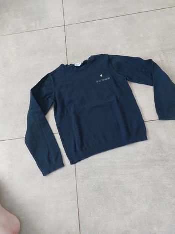 Pull Vertbaudet brodé "Ma chérie"