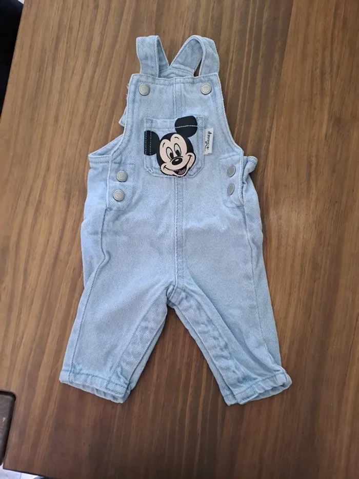 Salopette Mickey 1 mois neuve