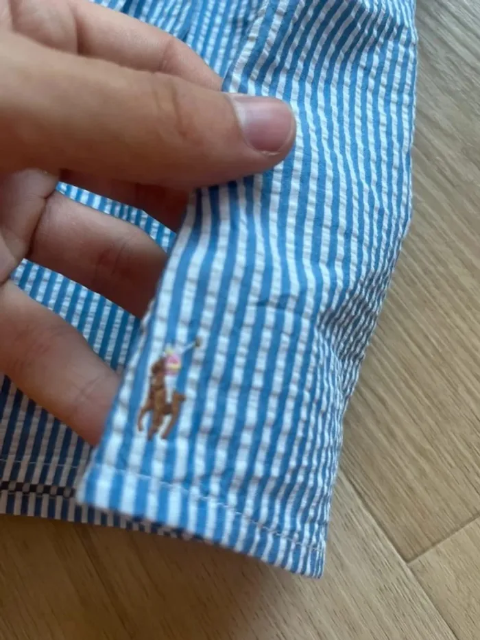 Robe Ralph Lauren Bleu Blanc 6ans - photo numéro 4