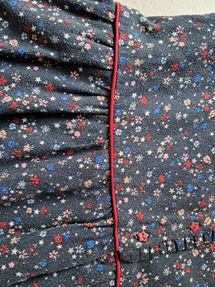 Robe sans manches marine à fleurs Sergent Major 7 ans - photo numéro 5