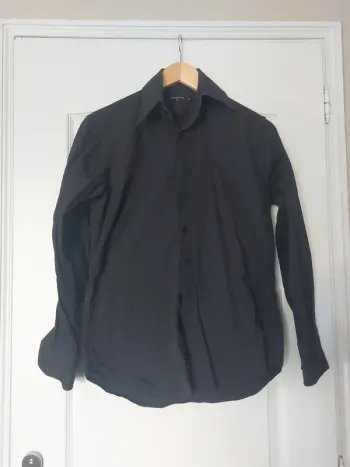 Chemise manches longues noire