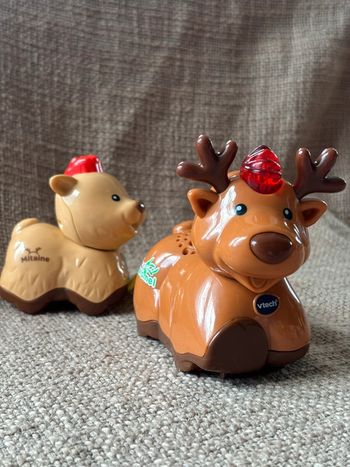 Tut tut animo caramel le renne de Noël et son bébé