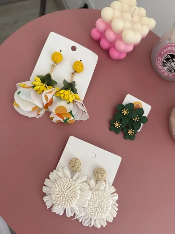 Lot de trois paires de boucles d’oreilles - photo numéro 2