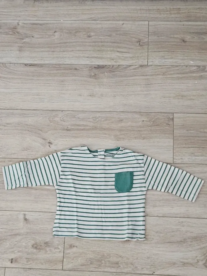 3 tee shirt manches longues 12 mois - photo numéro 2
