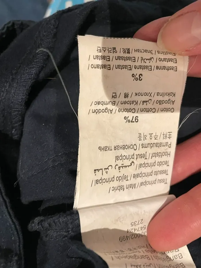 Jean slim bleu marine Cache Cache femme taille 36 en très état - photo numéro 6