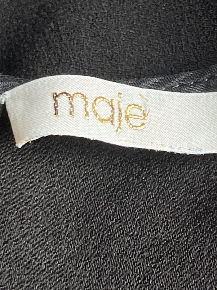 Blouse noire col fantaisie Maje S - photo numéro 6