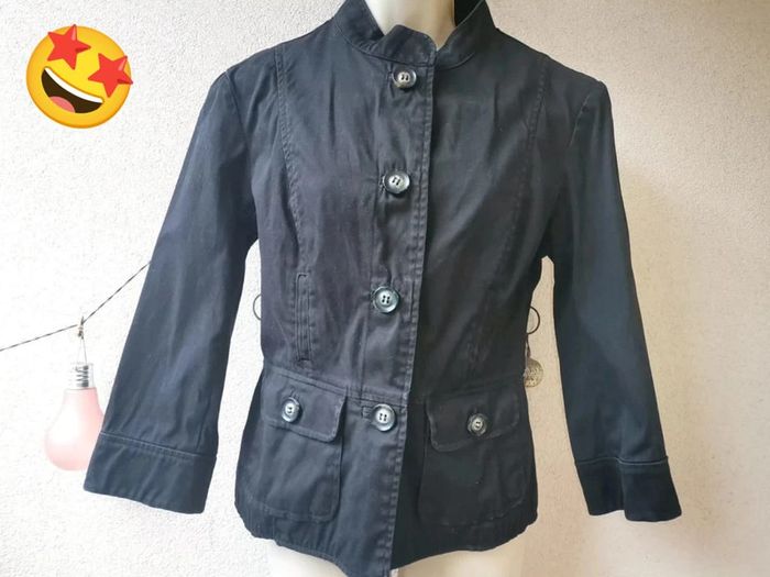 Veste Noire Camaïeu taille 38 - photo numéro 4