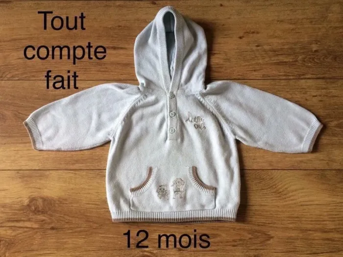 Pull à capuche Tout Compte Fait 12 mois