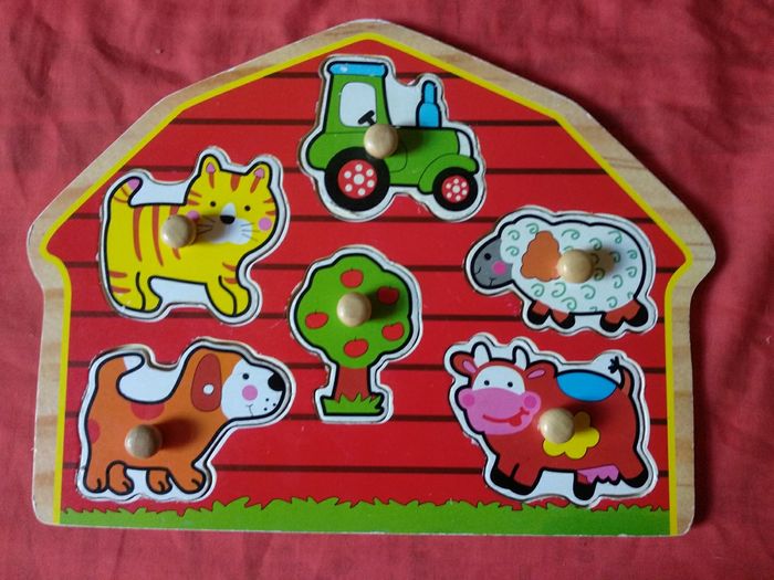 Puzzle en bois 1e âge