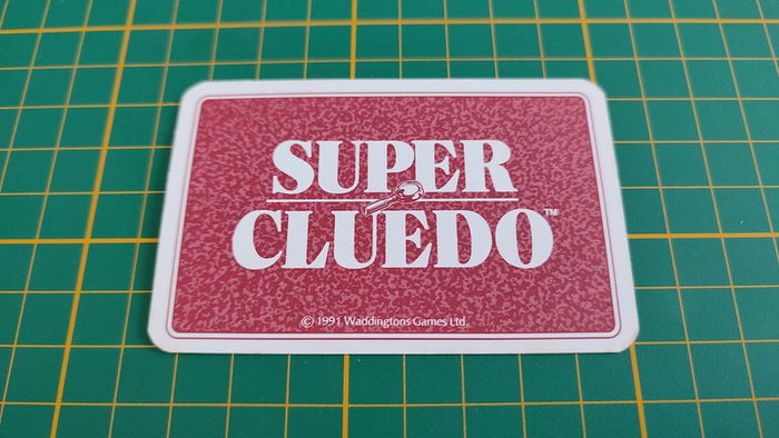 Carte fontaine pièce détachée jeu de société Super Cluedo Parker #B43 - photo numéro 2