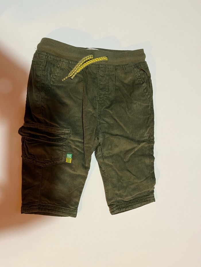 Pantalon vert velour DPAM