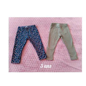 Lot de 2 jeggings 3 ans