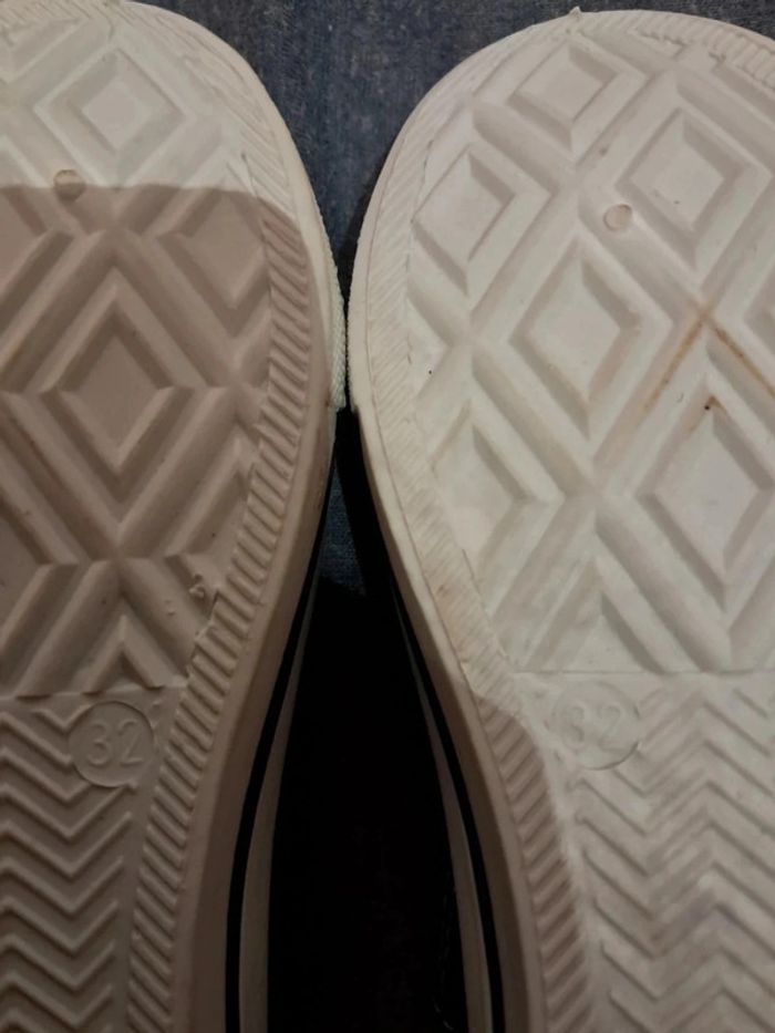 Chaussures toile scratch noire 32 - photo numéro 5