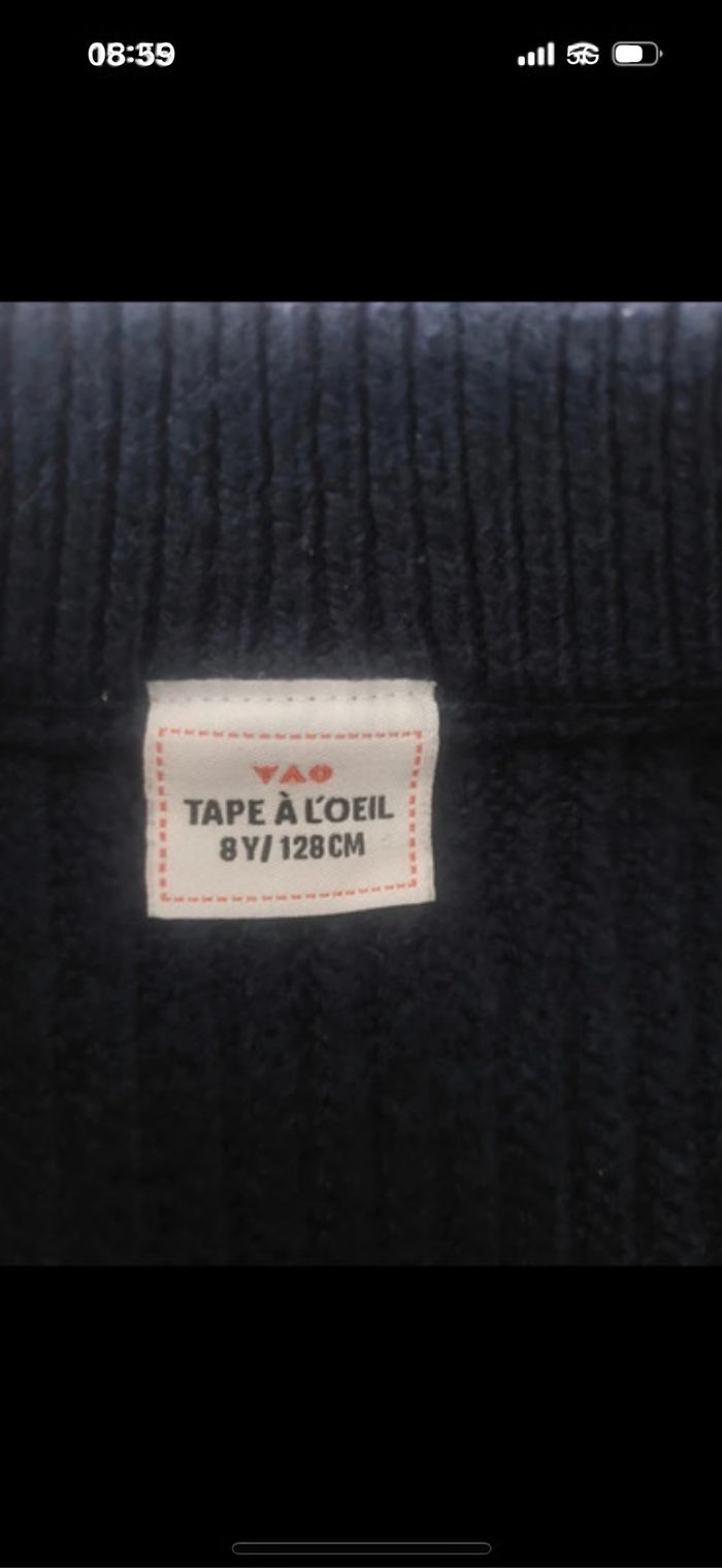 Pull Tape À L'Oeil taille 8 ans - photo numéro 4