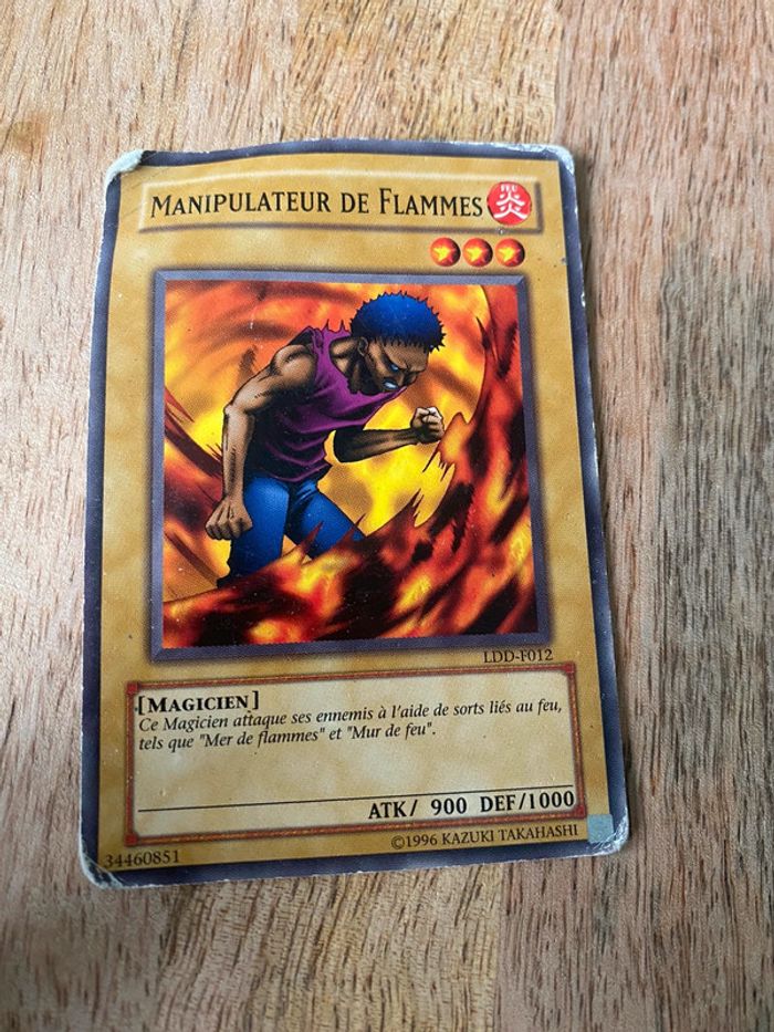 Carte Yu-Gi-Oh! Manipulateur de flammes LDD-F012 1996
