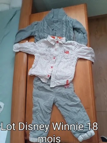 Lot Disney Winnie l ourson hiver garçon 18 mois