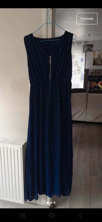 Robe longue marine