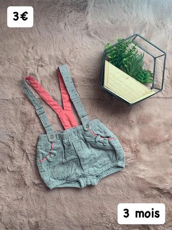 Salopette 🎀 3 mois