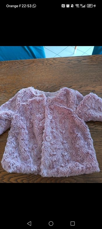 Veste fausse fourrure