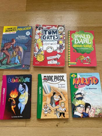 Lot de 6 livres enfants primaire 
