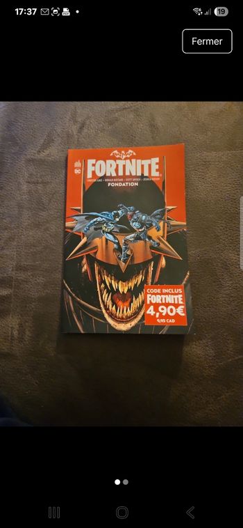 Livre Fortnite Fondation 
