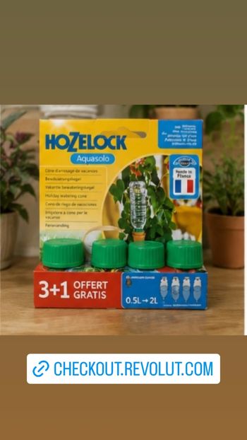 🌱 Hozelock Aquasolo 3+1 – Arrosage automatique plantes + Semences BIO offertes