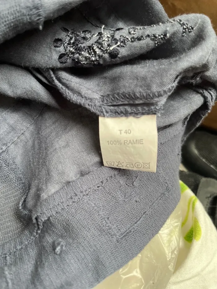 Blouse, grise, bande originale, taille 40 - photo numéro 7