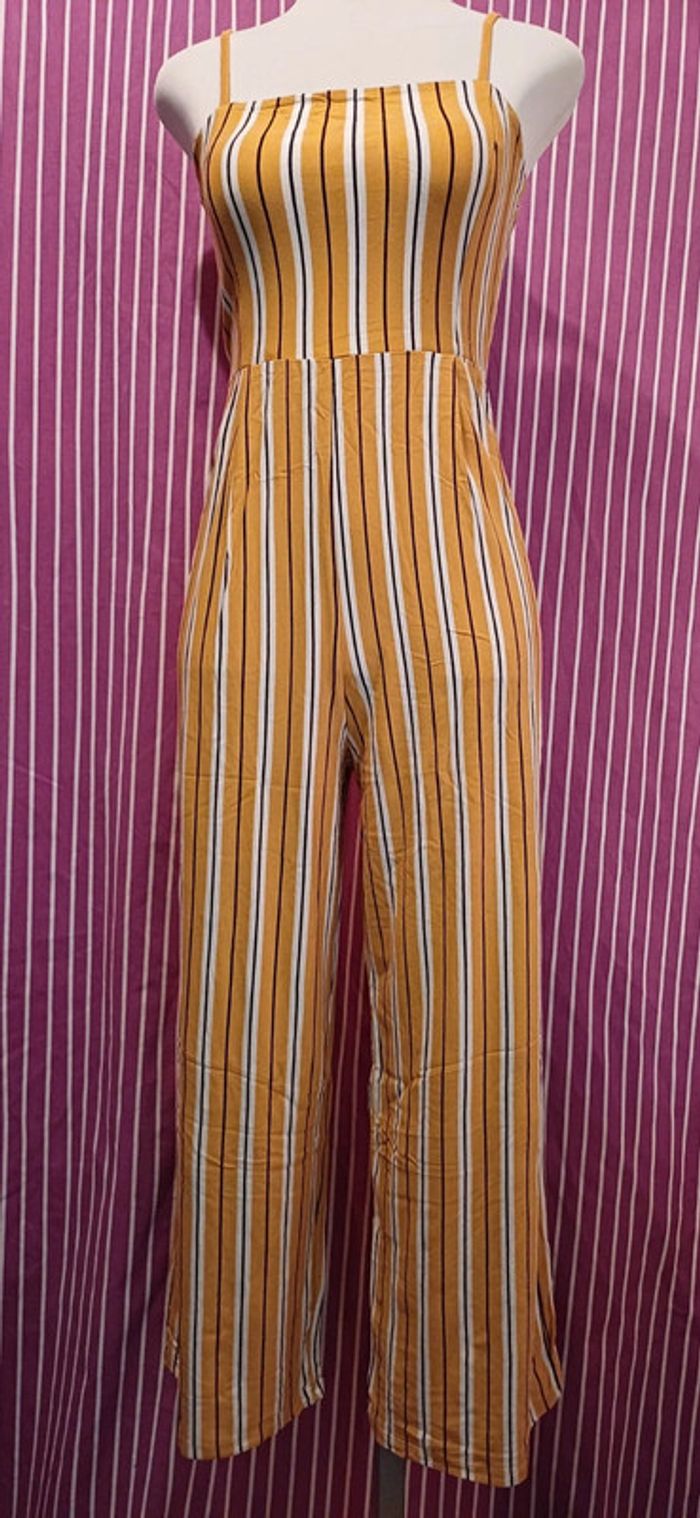 Combi-pantalons évasée rayée 💛 - photo numéro 3