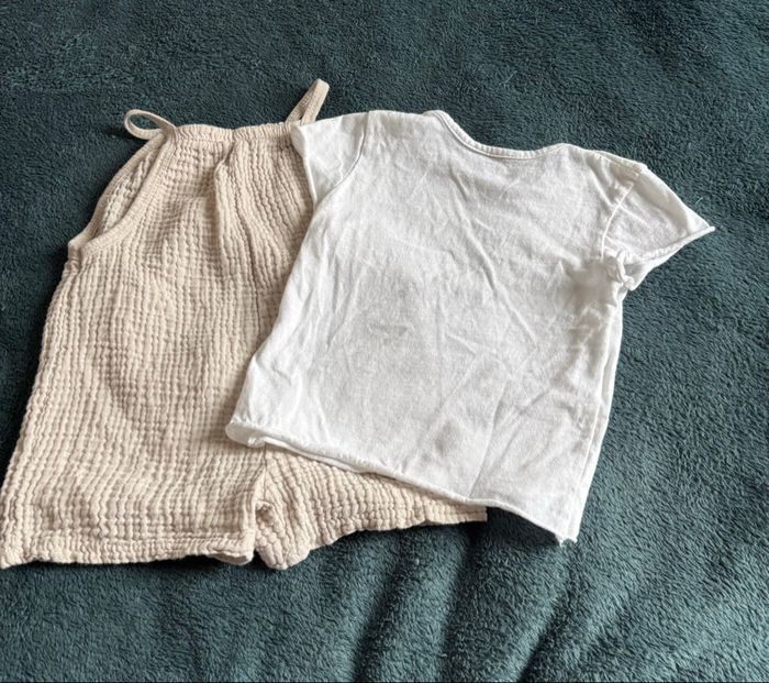 Ensemble, Combishort et T-shirt manches courtes 12 mois - photo numéro 2